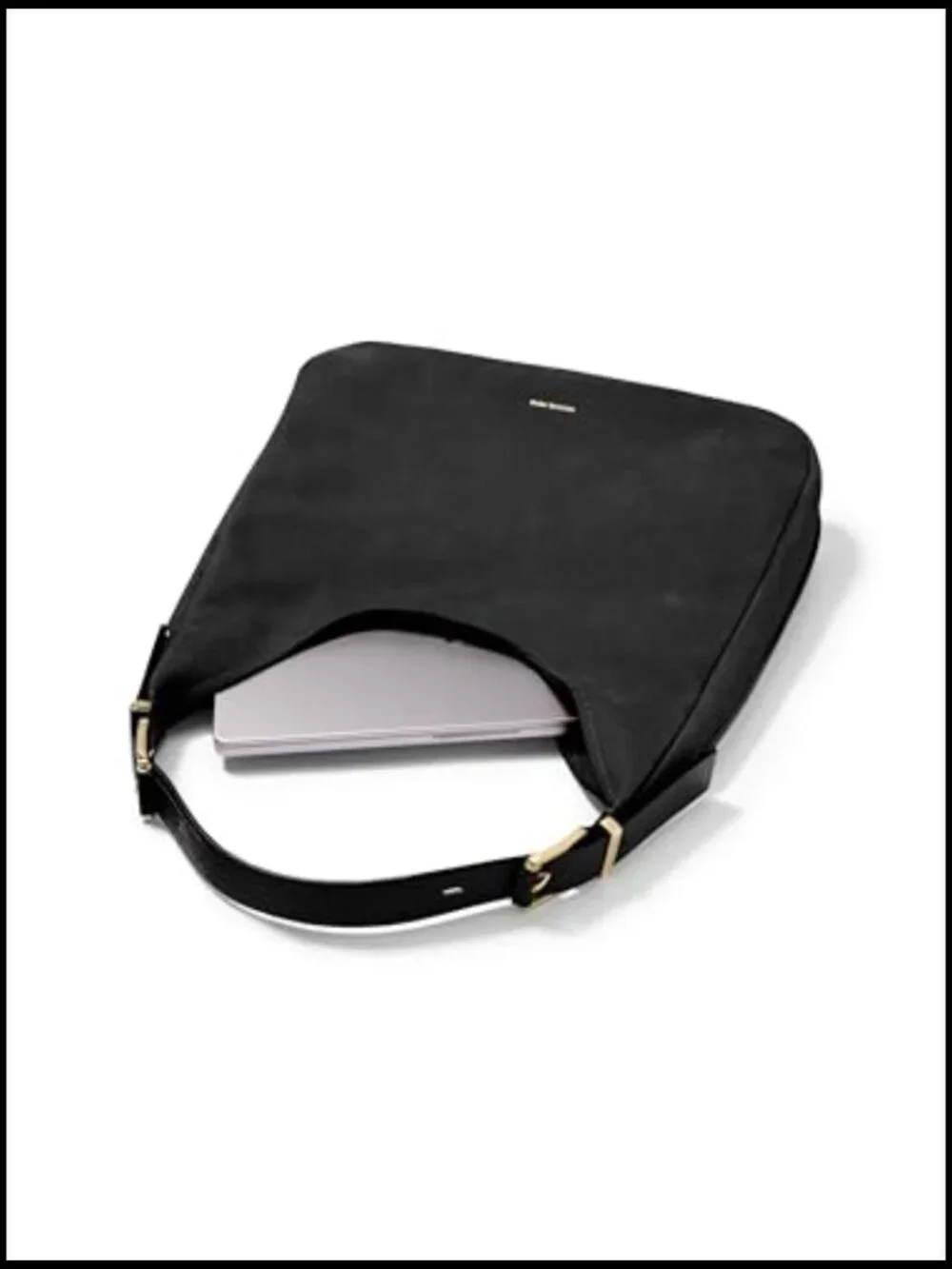 Nolita Large Hobo Shoulder Bag Supple Nubuck Structured Edges Adjustable Strap